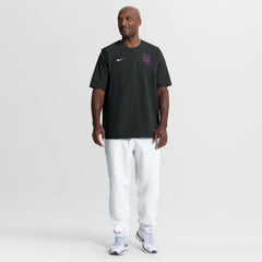 New York Mets Nike Authentic Collection Dri-FIT Quarter-Zip Windshirt - Black - Nike Lifestyle