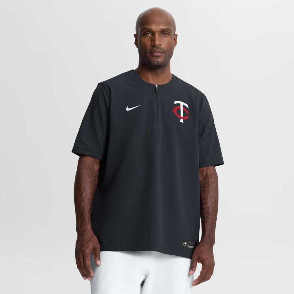Minnesota Twins Nike Authentic Collection Dri-FIT Quarter-Zip Windshirt - Navy - Nike Discount
