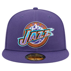 Utah Jazz Core Logo 59FIFTY Fitted Hat Purple | New Era Near Me
