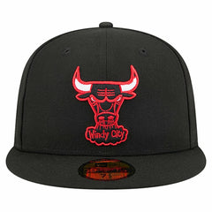 Chicago Bulls Core Logo 59FIFTY Fitted Hat Black | New Era online