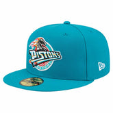 Detroit Pistons Core Logo 59FIFTY Fitted Hat for sale Teal | New Era for sale