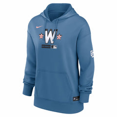 Washington Nationals Nike Women's Authentic Collection City Connect Therma Hoodie - Blue - Nike on Sale
