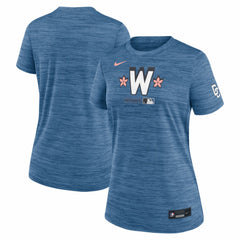 Washington Nationals Nike Women's Authentic Collection City Connect Velocity Dri-FIT T-Shirt - Blue - Nike Online