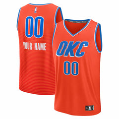 Oklahoma City Thunder Fast Break Custom Jersey Statement Edition Orange | Fanatics Lifestyle