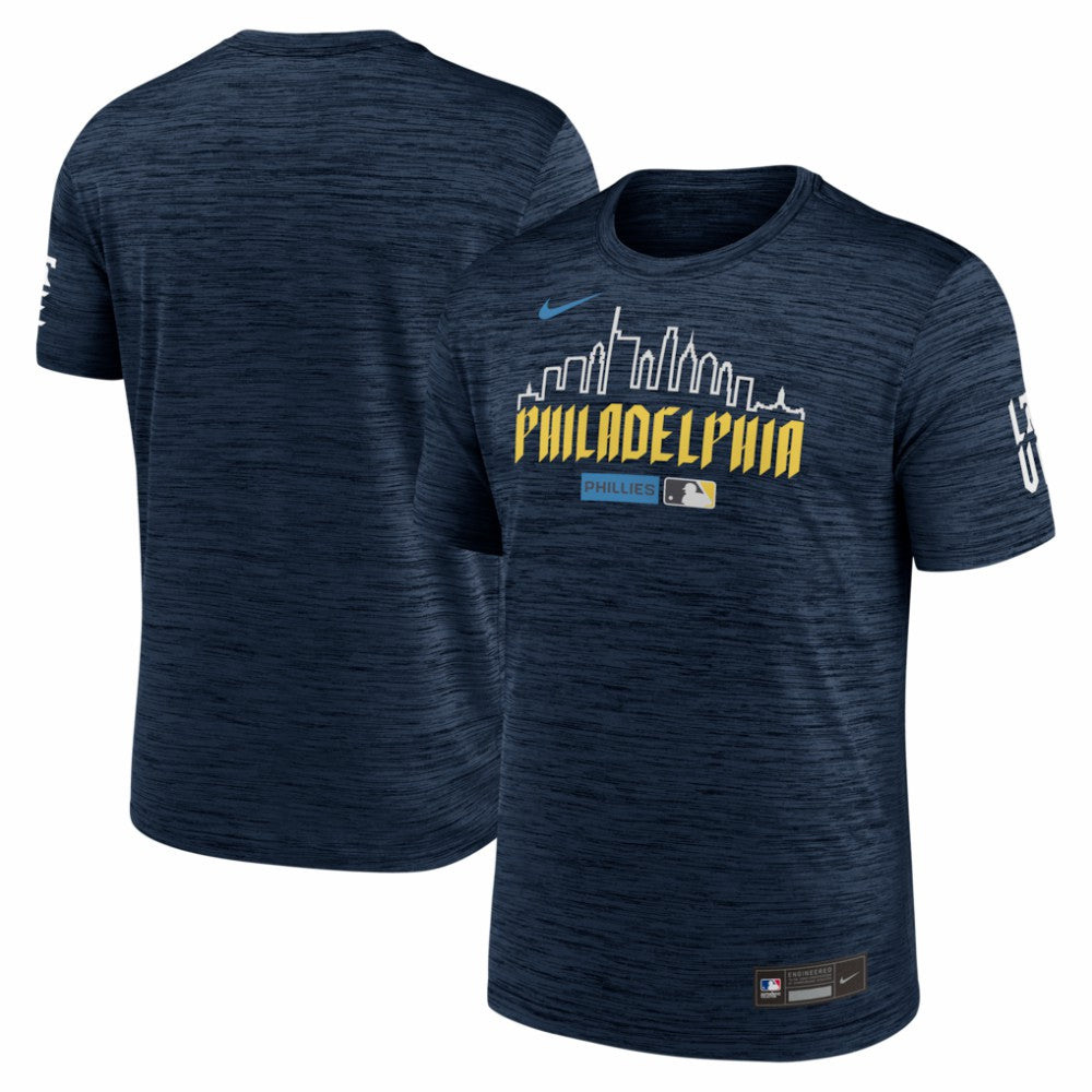 Philadelphia Phillies Nike Authentic Collection City Connect Velocity Dri-FIT T-Shirt - Navy - Nike Sale