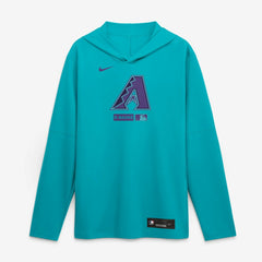 Arizona Diamondbacks Nike City Connect Dri-FIT Long Sleeve Hooded T-Shirt - Aqua - Nike on Sale