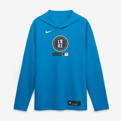 Philadelphia Phillies Nike City Connect Dri-FIT Long Sleeve Hooded T-Shirt - Blue - Nike Sale
