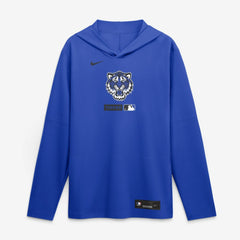Detroit Tigers Nike City Connect Dri-FIT Long Sleeve Hooded T-Shirt - Royal - Nike on Sale