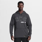 New York Mets Nike Authentic Collection City Connect Therma-FIT Hoodie - Anthracite - Nike Lifestyle