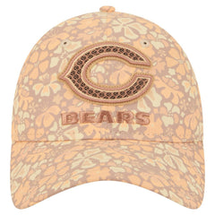Chicago Bears New Era Women's Floral 9TWENTY Adjustable Hat Tan
