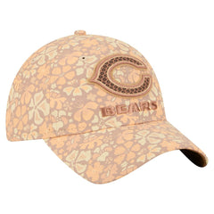 Chicago Bears New Era Women's Floral 9TWENTY Adjustable Hat Tan