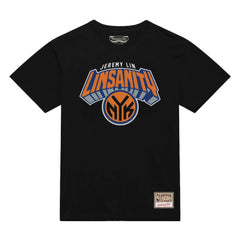 Jeremy Lin New York Knicks Linsanity Logo T-Shirt Black | Mitchell & Ness for sale