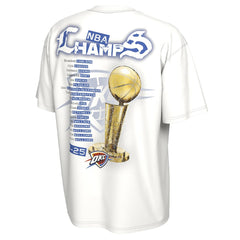 Oklahoma City Thunder Unisex 2025 NBA Finals Champions Celebration Parade Roster T-Shirt White | Nike outlet