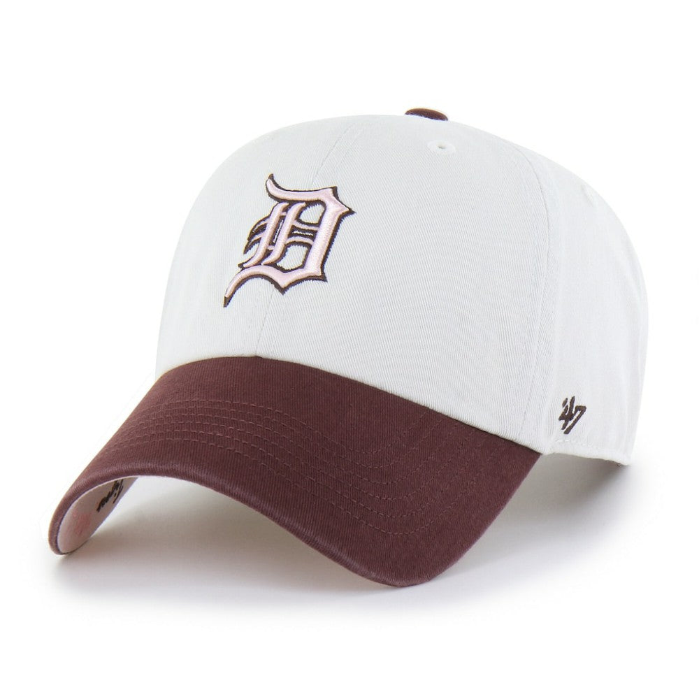 Detroit Tigers '47 Unisex Love Letter Clean Up Adjustable Hat - Stone/Burgundy - 47 brand Online