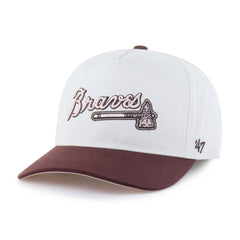 Atlanta Braves '47 Unisex Love Letter Adjustable Hitch Hat - Stone/Burgundy - 47 brand Sale