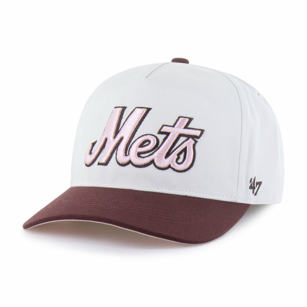 New York Mets '47 Unisex Love Letter Adjustable Hitch Hat - Stone/Burgundy - 47 brand Sale