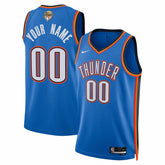 Oklahoma City Thunder Unisex 2025 NBA Finals Patch Custom Swingman Jersey Blue Icon Edition | Nike Lifestyle