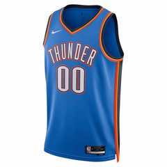 Oklahoma City Thunder Unisex 2025 NBA Finals Patch Custom Swingman Jersey Blue Icon Edition | Nike Lifestyle