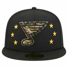 St. Louis Blues New Era Military Appreciation Digital Camo Stars 59FIFTY Fitted Hat - Black - NHL 203166780