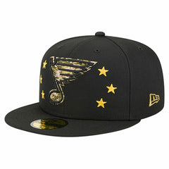 St. Louis Blues New Era Military Appreciation Digital Camo Stars 59FIFTY Fitted Hat - Black - NHL 203166780