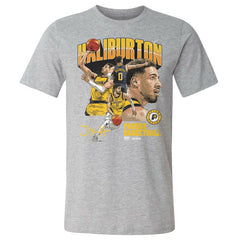 Tyrese Haliburton Indiana Pacers 500 Level Collage T-Shirt Heather Gray