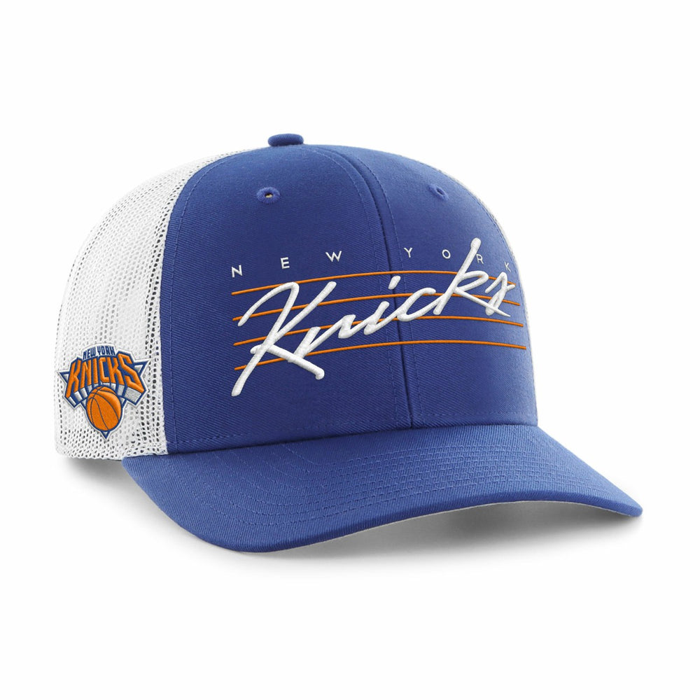 New York Knicks '47 Downburst Trucker Adjustable Hat Blue | 47 brand for sale