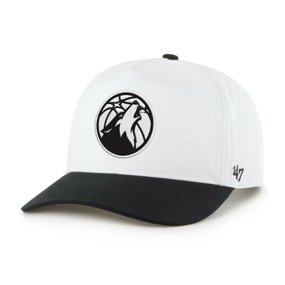 Minnesota Timberwolves '47 Black & White Hitch Adjustable Hat | 47 brand US