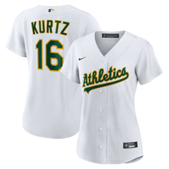 Nick Kurtz Athletics Nike Women's Home Replica Player Jersey - White - Nike Sale