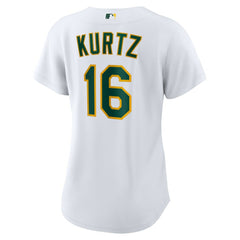Nick Kurtz Athletics Nike Women's Home Replica Player Jersey - White - Nike Sale