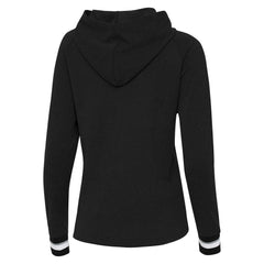 Las Vegas Raiders Antigua Women's Trek Raglan Pullover Hoodie Black