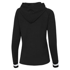 Pittsburgh Steelers Antigua Women's Trek Raglan Pullover Hoodie Black