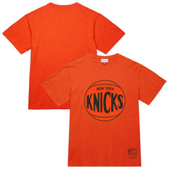 New York Knicks Unisex Hardwood Classics MVP Logo T-Shirt Orange | Mitchell & Ness discount