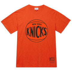 New York Knicks Unisex Hardwood Classics MVP Logo T-Shirt Orange | Mitchell & Ness discount