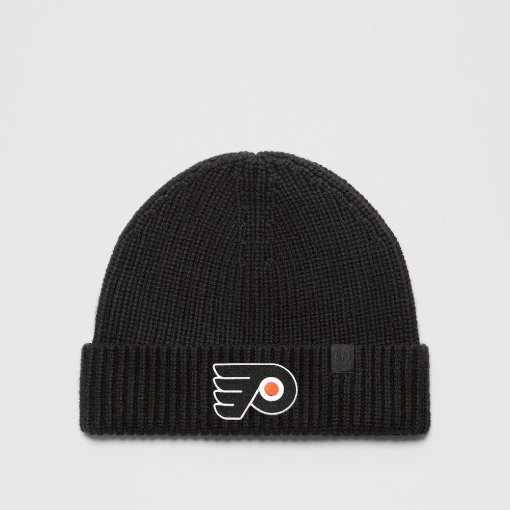 Philadelphia Flyers lululemon Unisex Close-Fit Wool-Blend Ribbed Beanie - Black - NHL 203169742