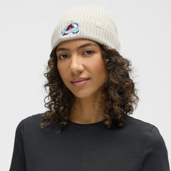 Colorado Avalanche lululemon Unisex Close-Fit Wool-Blend Ribbed Beanie - Heathered Bone - NHL 203169784
