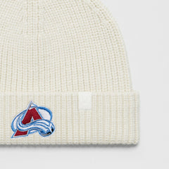 Colorado Avalanche lululemon Unisex Close-Fit Wool-Blend Ribbed Beanie - Heathered Bone - NHL 203169784