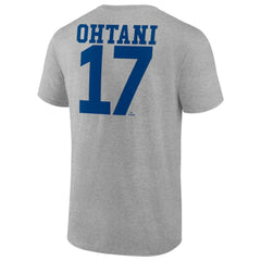 Shohei Ohtani Los Angeles Dodgers Player Name & Number T-Shirt - Heather Gray - MLB on Sale