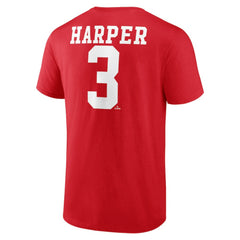 Bryce Harper Philadelphia Phillies Player Name & Number T-Shirt - Red - MLB Online
