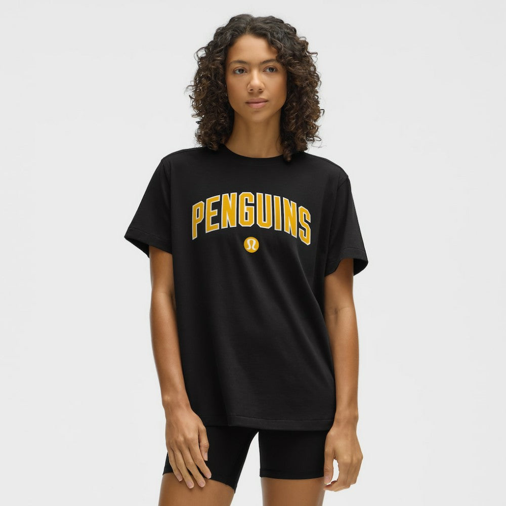 Pittsburgh Penguins lululemon Women's All Yours Organic Cotton T-Shirt - Black - NHL 203169862