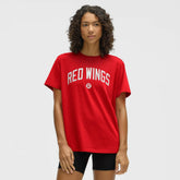 Detroit Red Wings lululemon Women's All Yours Organic Cotton T-Shirt - True Red - NHL 203169873