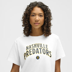 Nashville Predators lululemon Women's All Yours Organic Cotton T-Shirt - White - NHL 203169883