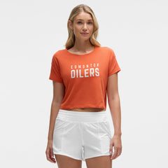 Edmonton Oilers lululemon Women's Cates T-Shirt - Sienna - NHL 203169913