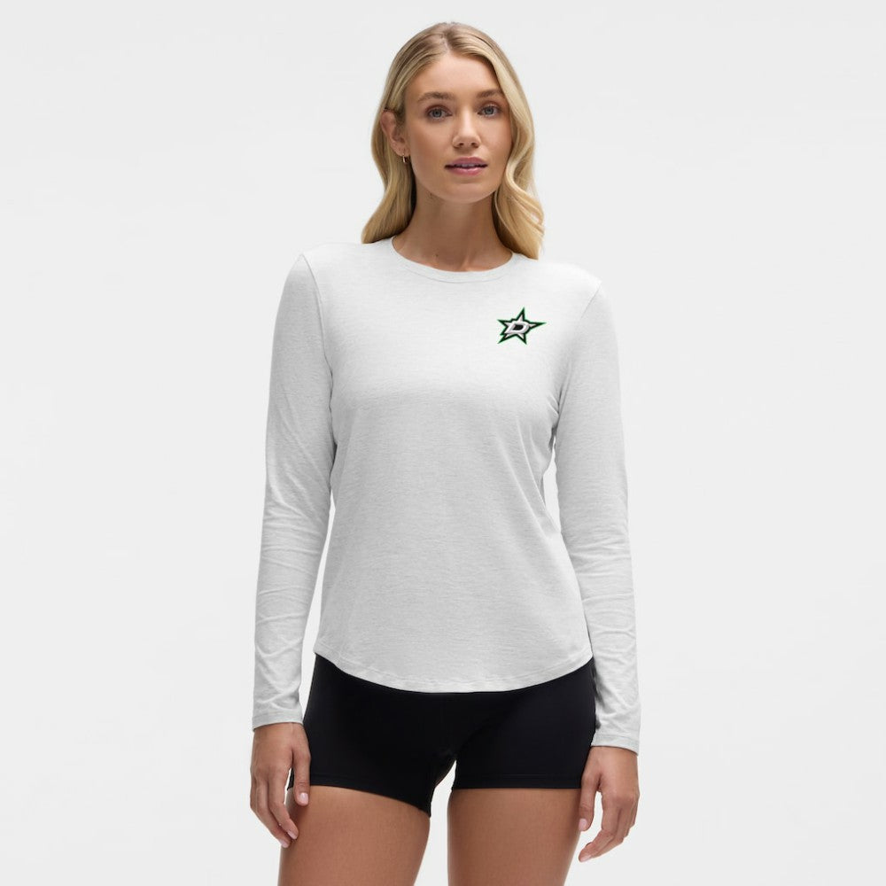 Dallas Stars lululemon Women's Love Long Sleeve T-Shirt - Heathered Core Ultra Light Grey - NHL 203169988