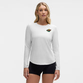 Minnesota Wild lululemon Women's Love Long Sleeve T-Shirt - Heathered Core Ultra Light Grey - NHL 203169993