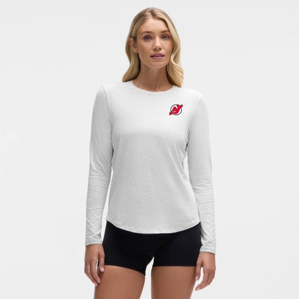 New Jersey Devils lululemon Women's Love Long Sleeve T-Shirt - Heathered Core Ultra Light Grey - NHL 203169995