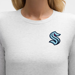 Seattle Kraken lululemon Women's Love Long Sleeve T-Shirt - Heathered Core Ultra Light Grey - NHL 203169999