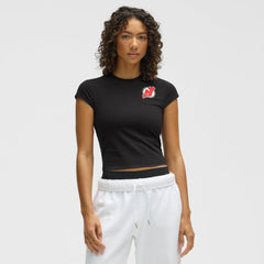 New Jersey Devils lululemon Women's Baby T-Shirt - Black - NHL 203170012