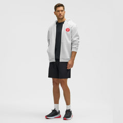 New Jersey Devils lululemon Steady State Full-Zip Hoodie - Heathered Core Ultra Light Grey - NHL 203170188