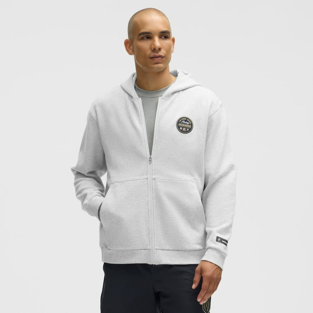 Vegas Golden Knights lululemon Steady State Full-Zip Hoodie - Heathered Core Ultra Light Grey - NHL 203170201
