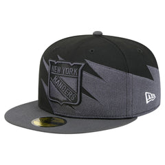 New York Rangers New Era Spikes 59FIFTY Fitted Hat - Black - NHL 203170278